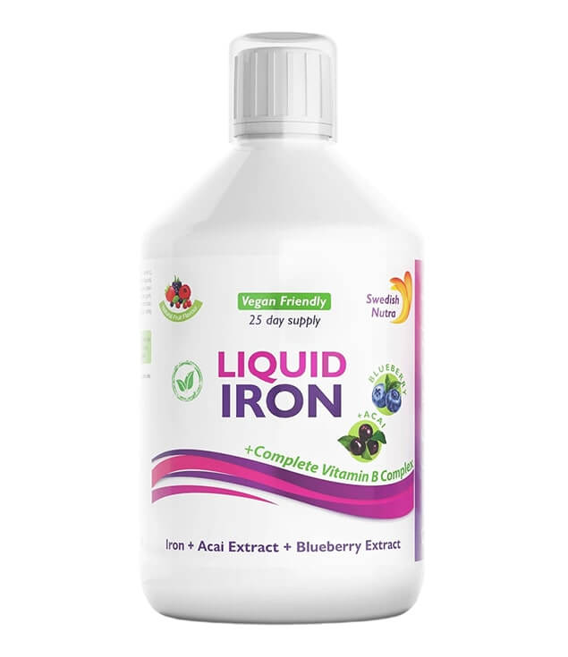 SWEDISH NUTRA | LIQUID IRON +COMPLETE VITAMIN B COMPLEX